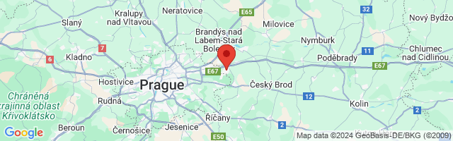 Google map: Šestajovice, Vrbová 1289